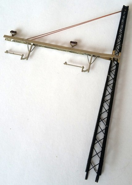 Winkelmast mit Zweigleisausleger